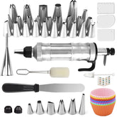 Boyun dessert syringe set with 30 nozzles for precise cake piping