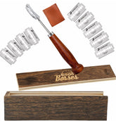 Bread Bosses bread lame handle closeup showing ergonomic design for precise scoring