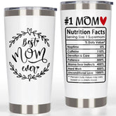 Breezy Valley #1 Mom Tumbler front view shows sleek design and portable temperature control.
