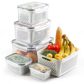 BreezyHome fridge fruit storage set keeps produce organized and accessible