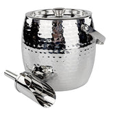 BREKX 3-QT insulated ice bucket with lid and scoop keeps ice cold for parties