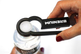 Brenium bottle opener with ergonomic grip makes twisting easier for weak hands.
