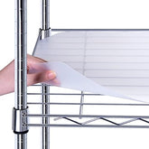 Brian & Dany wire shelf liner 18x48 transparent keeps items secure on open shelves.