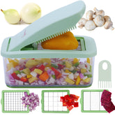 Brieftons QuickPush dicer blades close-up shows 12mm and 23mm options for dice.