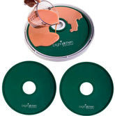 Bright Kitchen Edge 12.5-inch circle sheet in use to dehydrate fruit leather