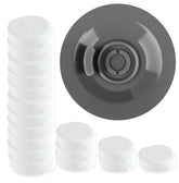 Brikinte espresso cleaning disc in portafilter for quick maintenance