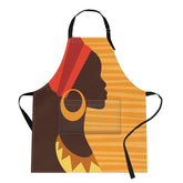 Britimes apron with two pockets for phones and towels.