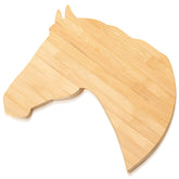 Briwooody horse-shaped board front view, eye-catching centerpiece for family gatherings.
