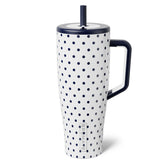 BrüMate Era 40 oz tumbler with handle for easy on-the-go grip.