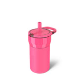 BrüMate Leap 12oz tumbler with lockable lid showing leakproof design for travel