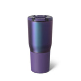 BrüMate Nav 25oz leakproof lid in action for travel-friendly, spill-free sipping.