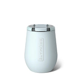 BrüMate Uncork'd 14oz locking lid demonstrates secure seal for travel