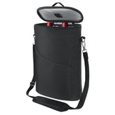 Bruwaa two-bottle wine cooler bag keeps bottles chilled during travel.