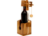 BSIRI Bottle Puzzle wooden holder adds stylish display for wine lovers.