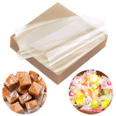 BSRESIN candy wrappers natural cellophane 5x5 for clear, professional packaging.