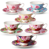 BTaT Tea Cups with a floral pattern for elegant tea moments