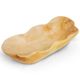 BTEOBFY cedar wood fruit bowl highlights natural grain for a stylish display