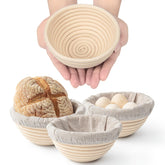Bucciaratti mini banneton set of four for proofing multiple doughs at once