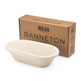 Bulka small oval banneton for consistent loaf shaping during proofing.