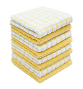 Bumble Dish Towels 8-pack in yellow, soft and absorbent for daily dish care.