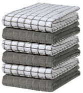 Bumble Kitchen Towels 6-pack gray showing absorbent 380GSM performance for quick cleanups