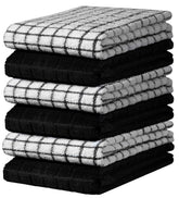 Bumble Towels 6-pack black kitchen towels ready for daily use