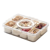 Buntey Snackle Box lid and handle for effortless transport