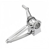 Buoikik manual rotary cheese grater front view for quick, even Parmesan shredding.
