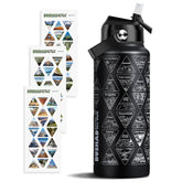 BUSHAD 32oz National Parks bottle with wide mouth, ideal for long hikes
