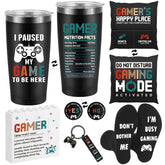 Busy Gaming Life gamer tumbler keeps beverages hot during long gaming sessions.