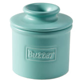 Butter Bell Aqua Café Matte crock on counter for easy butter access