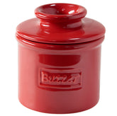 Butter Bell Original Crock with Maraschino Red glossy lid for spreadable butter