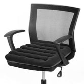 BUYUE Good Support velvet chair cushion in black for long-lasting comfort during work