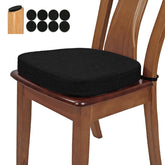 BUYUE thickened 2-5 inch linen chair cushion top for comfortable dining seating.