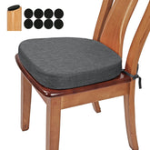 BUYUE Thickened 2.5-inch U-shape cushion top view for comfortable dining.