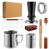 BVRAIB 24pcs espresso tamper set contents for precision tamping.