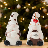bwszrosa gnome salt and pepper set, hand-painted, adds whimsical charm to your kitchen decor.