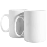 BYCNZB 30oz mug with large handle in white for easy gripping.