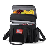 BYELTCUCN 16L lunch bag with double-deck design for organized meals.