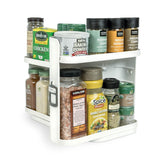 Cabinet Caddy SNAP! spice rack ready for compact cabinets to save space.