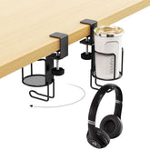 CABTE 2-in-1 desk cup holder with 360-degree rotation for easy reach