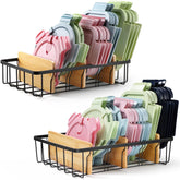 CACHOLIV lid organizer large basket setup keeps lids neatly upright and accessible.