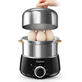 CACHOO 14-egg cooker compact design showing space-saving efficiency
