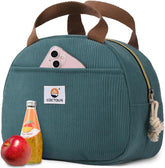CaCTOUR Lake Green lunch box front view shows a spacious main compartment for meals.