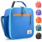 cactour lunch box kids blue front view highlighting insulation for fresh meals.