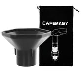 CAFEMASY coffee funnel guiding grounds into the Aeropress for a neat pour