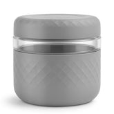 Cafezi 24oz glass lunch bowl with lid, ideal for leak-free on-the-go meals.