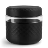 Cafezi 24 oz glass lunch bowl with lid ready for a grab and go meal