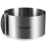 CALIFORNIA CADE ELECTRONIC adjustable cake ring top view with 6-12 inch sizing