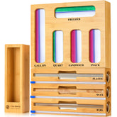 Calmbee 9-in-1 foil wrap dispenser in action keeps wraps neatly accessible